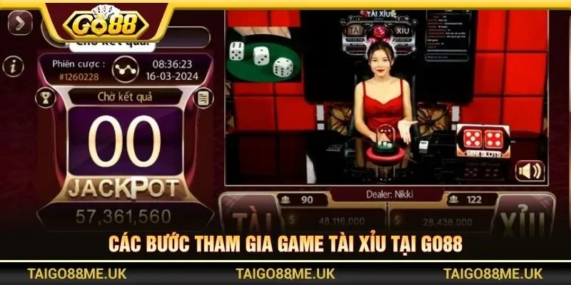 Các bước tham gia game tài xỉu tại GO88