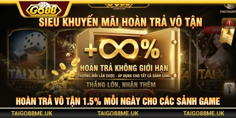 Khuyến mãi GO88 hoàn trả cực hấp dẫn