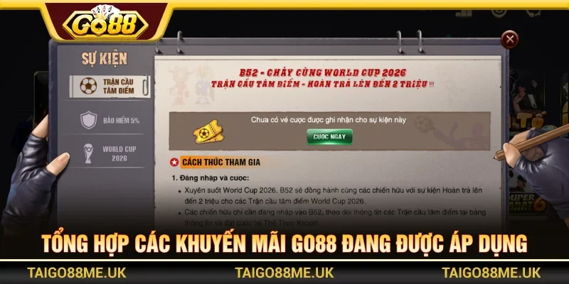Những khuyến mãi GO88 hấp dẫn dành cho người chơi