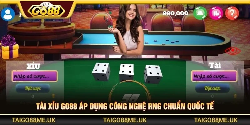 Tài xỉu Go88 áp dụng công nghệ RNG chuẩn quốc tế
