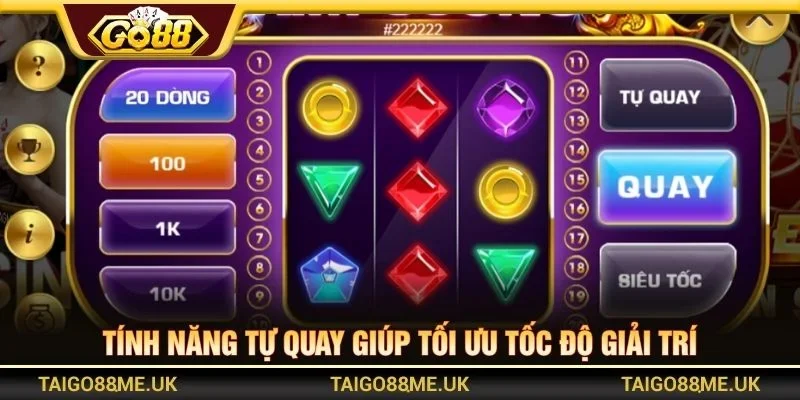 Tính năng tự quay giúp tối ưu tốc độ giải trí